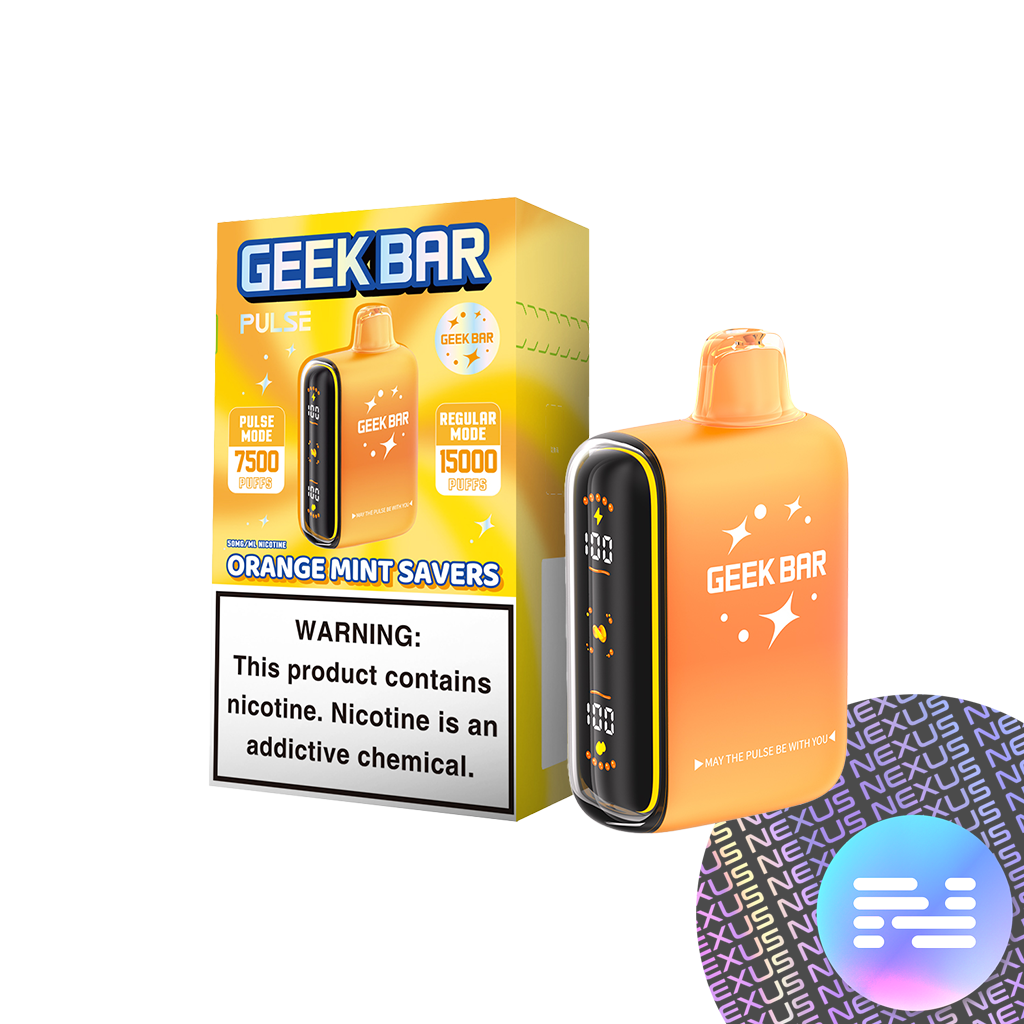 Orange Mint Savers Geek Bar Pulse SAVERS Edition Disposable Vape