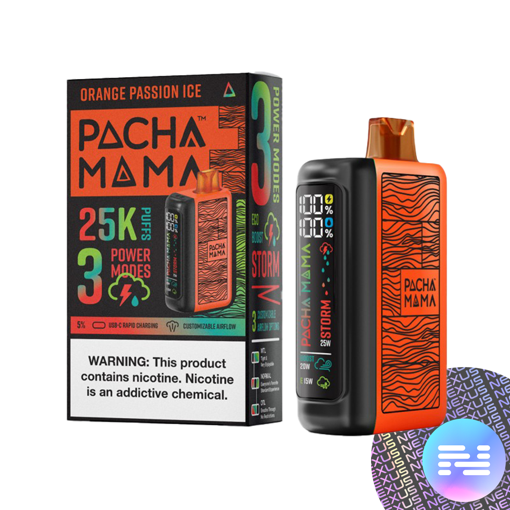 Orange Passion Ice Pachamama 25000 Disposable Vape