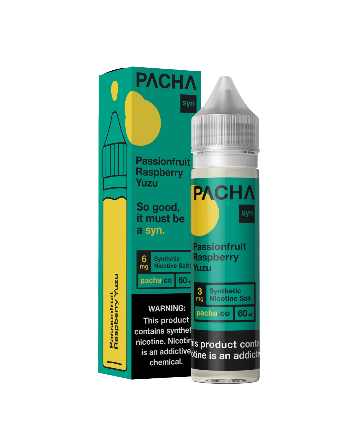 Pacha E-Liquid 60 ML Vape Juice - Passionfruit Raspberry Yuzu