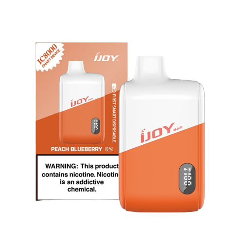 iJoy Bar IC8000 Disposable Smart Vape 8000 Puffs - Peach Blueberry