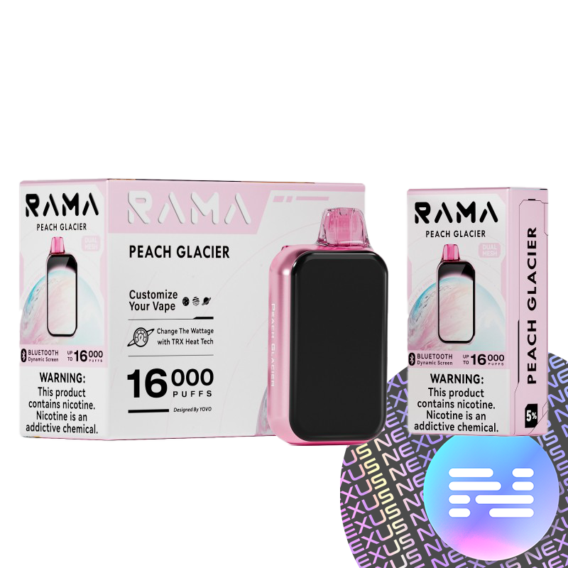 Peach Glacier RAMA Disposable Vape 16000 Puff