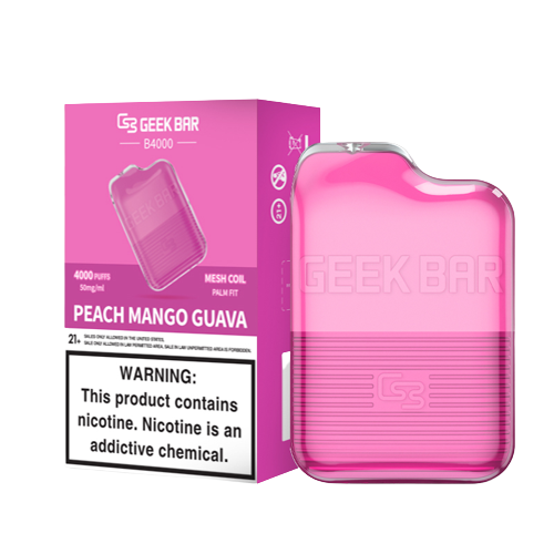 Geek Bar B4000 Disposable Vape 5% Nicotine - Peach Mango Guava