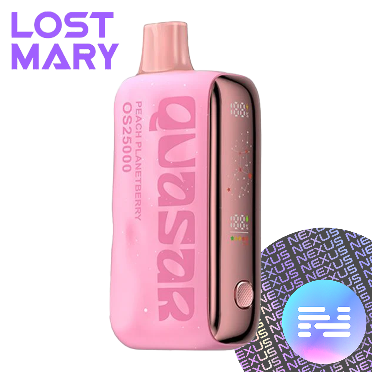 Peach Planetberry QUASAR OS25000 Disposable Vape