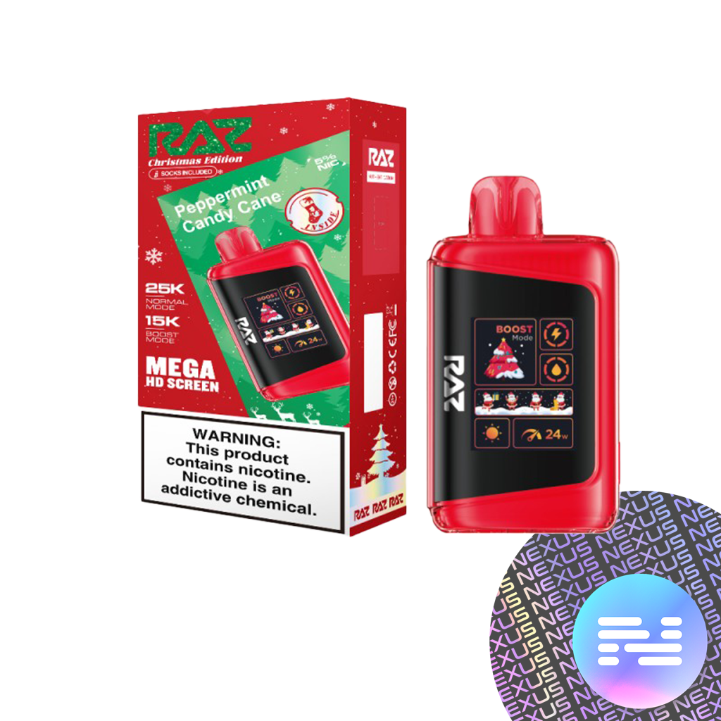 Peppermint Candy Cane RAZ LTX 25000 Disposable Vape