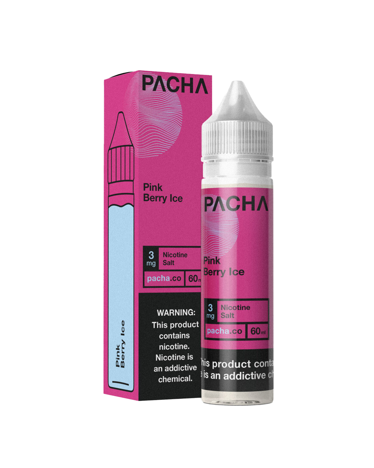 Pacha E-Liquid 60 ML Vape Juice - Pink Berry Ice