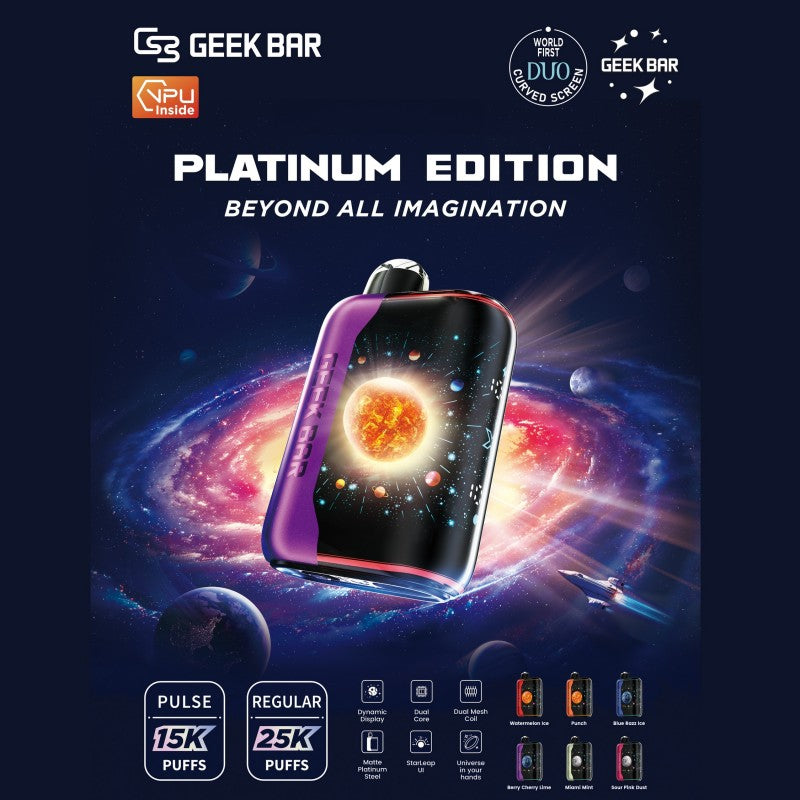 Geek Bar Pulse X 25000 Platinum Edition Disposable Vape