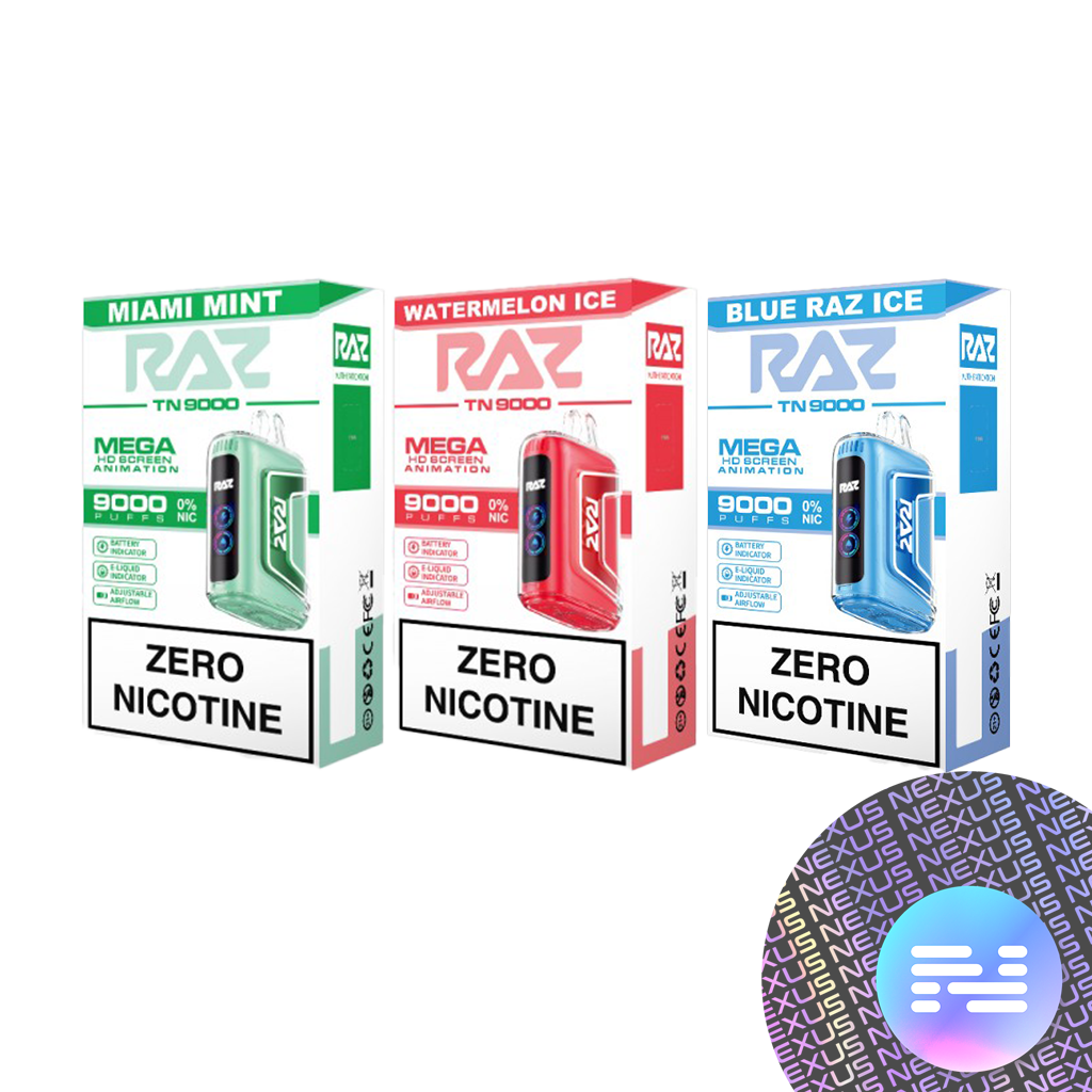 RAZ TN9000 Zero Nicotine Disposable Vape