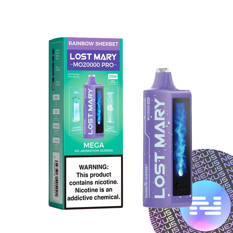 Rainbow Sherbet Lost Mary MO20000 PRO Disposable Vape