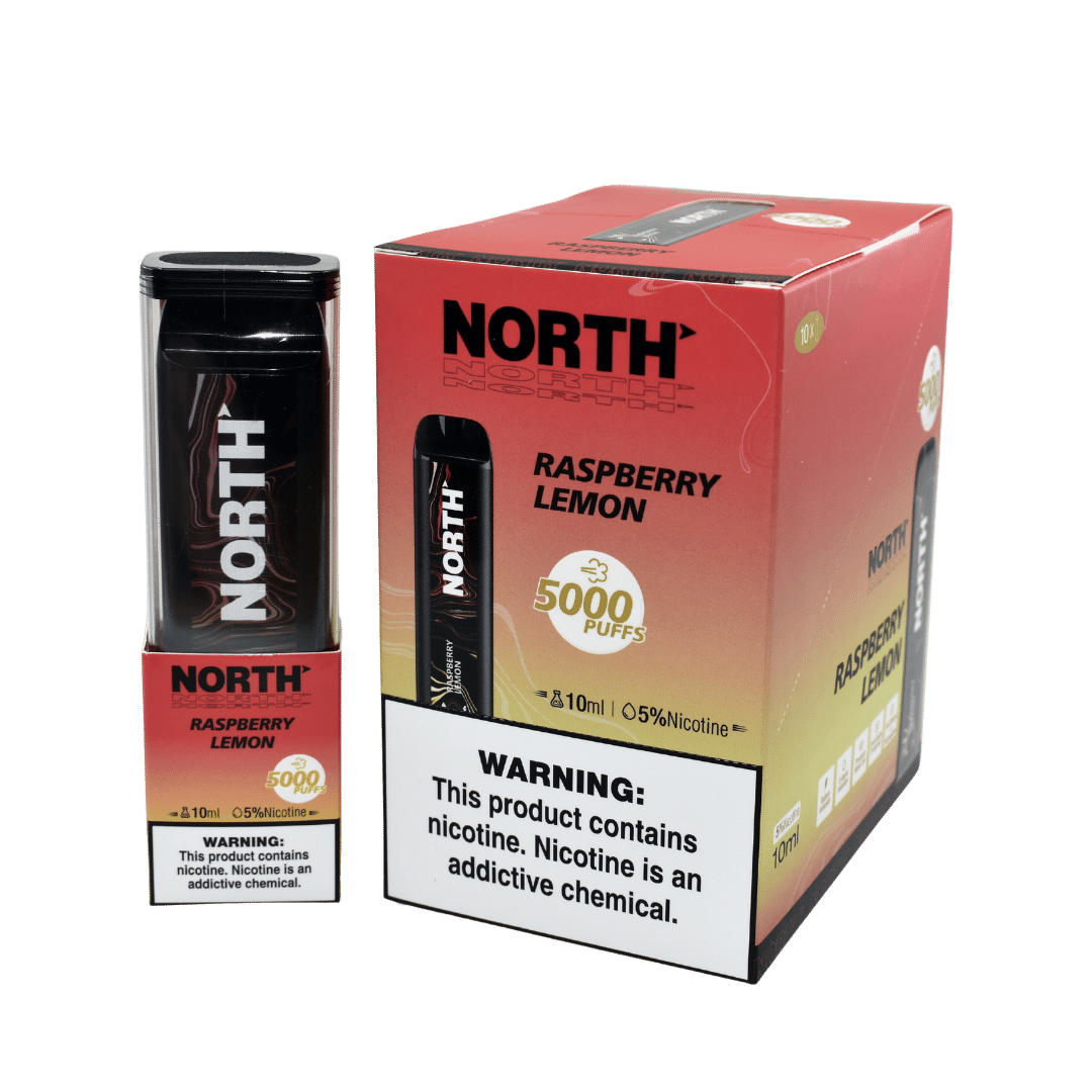 North 5000 Disposable Nicotine Vape | Raspberry Lemon