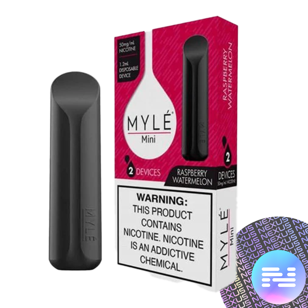 Raspberry Watermelon MYLE Mini 2 Pack Disposable Vape