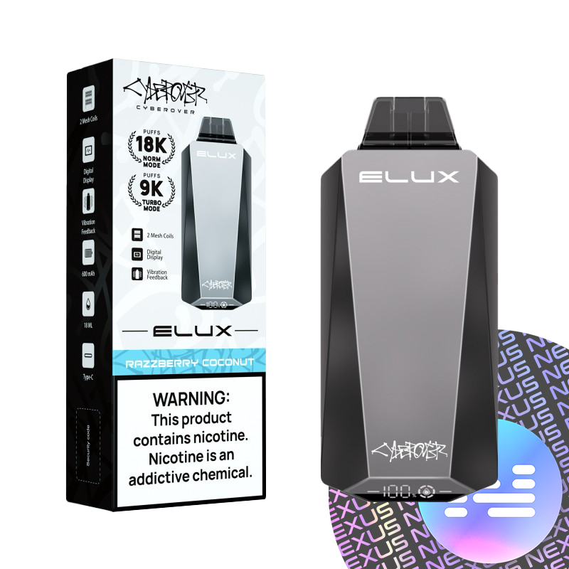 Razzberry Coconut Elux CYBEROVER 18000 Disposable Vape