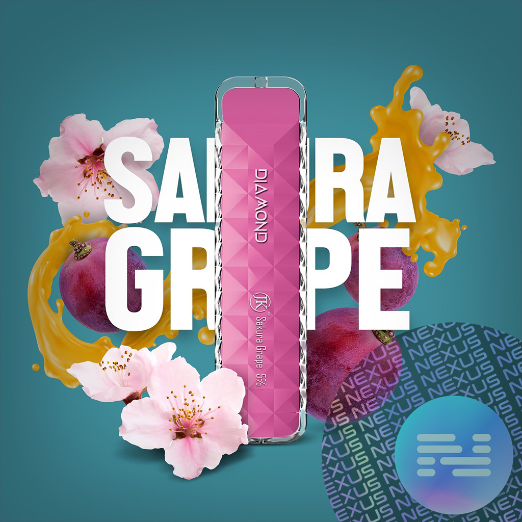 Sakura Grape Air Bar Diamond Disposable Vape 500 Puff