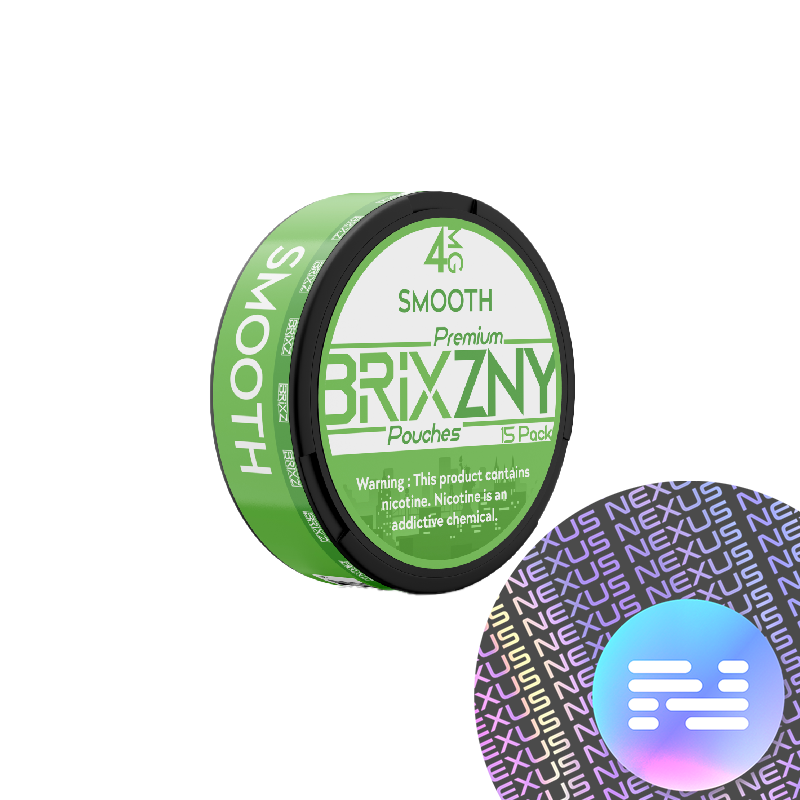 Smooth 4MG BRIXZNY Nicotine Pouches