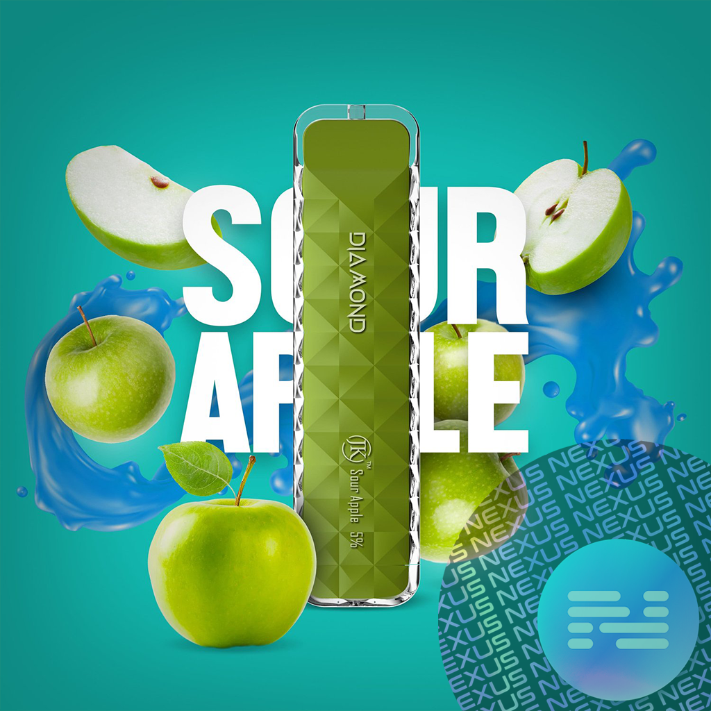 Sour Apple Air Bar Diamond Disposable Vape 500 Puff