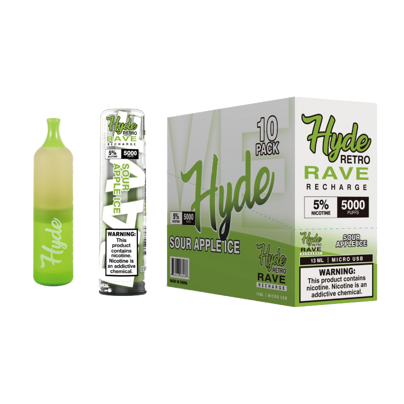 Hyde Retro RAVE Recharge 5000 - Sour Apple Ice