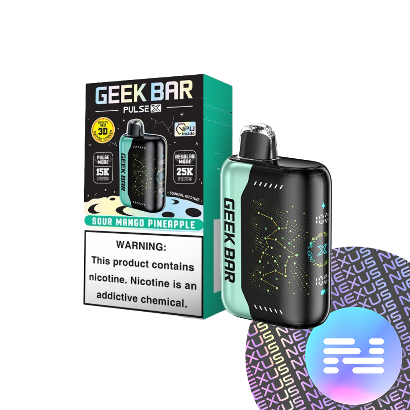 Sour Mango Pineapple Geek Bar Pulse X 25000 Disposable Vape