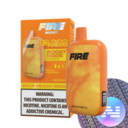 Sour Peach Rings FIRE Boost 12000 Puff Disposable Vape