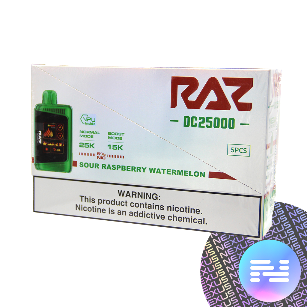 Sour Raspberry Watermelon RAZ DC25000 Disposable Vape