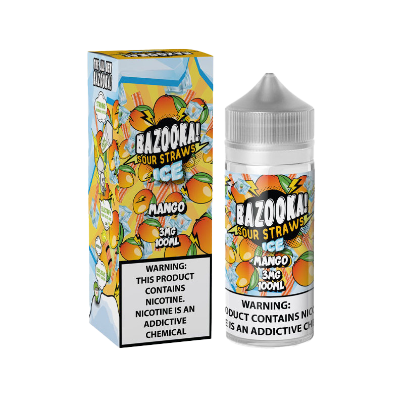 Bazooka Sour Straws E-Liquid Vape Juice 100 ML - Mango Ice