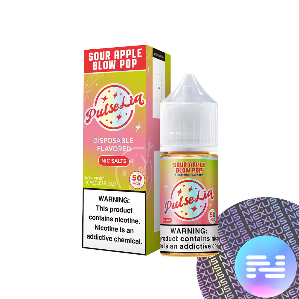 Sour Apple Blow POP PULSE LIQ Salt E-Liquid by GEEK BAR