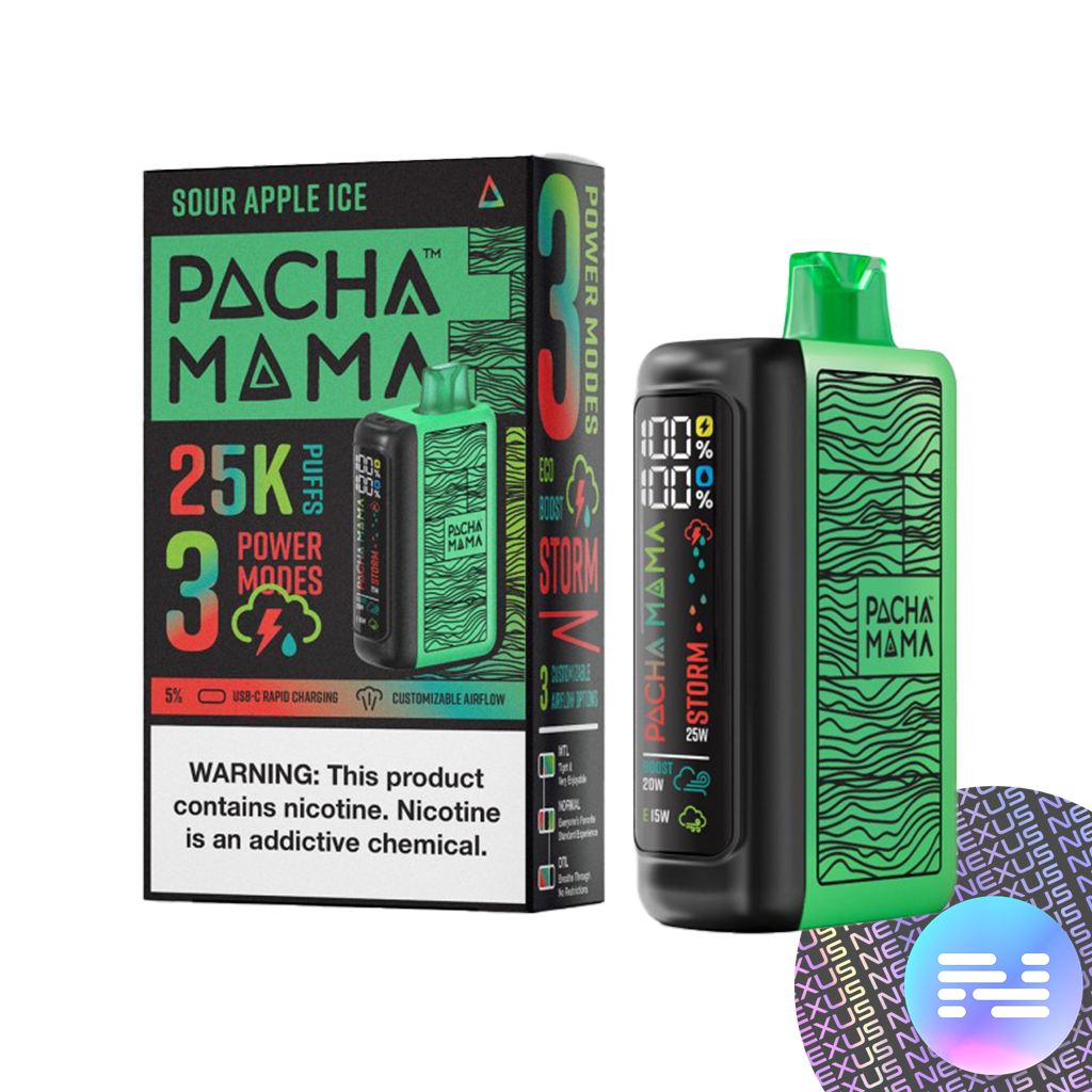 Sour Apple Ice Pachamama 25000 Disposable Vape