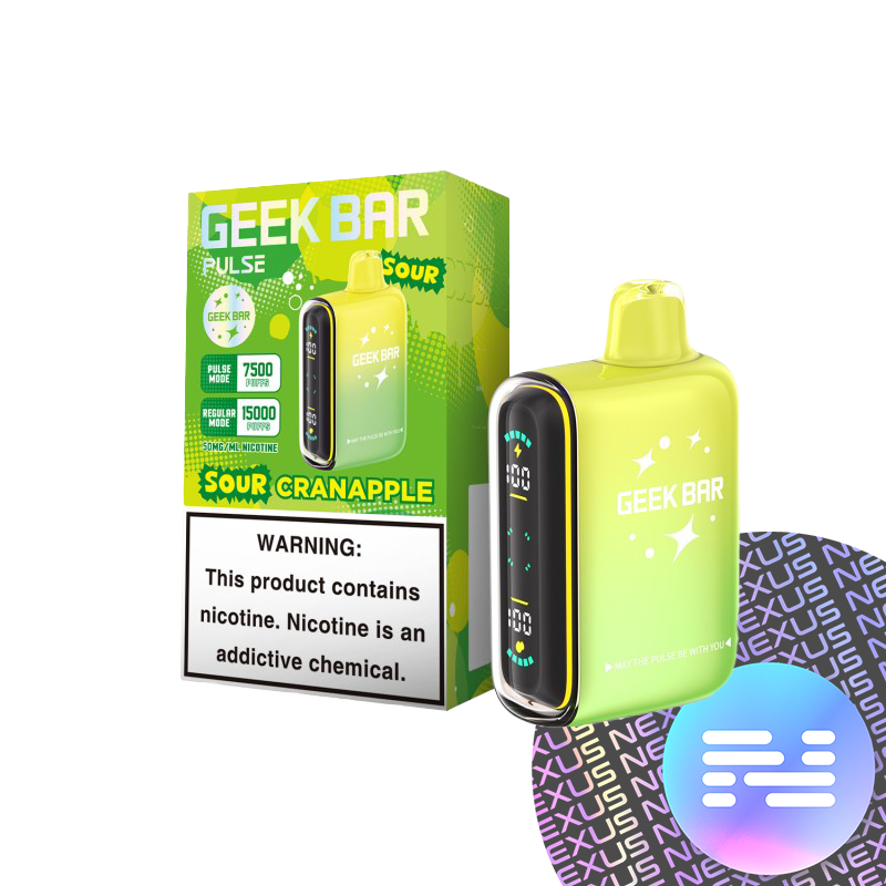 Sour Cranapple Geek Bar Pulse Disposable Vape 15000 Puff