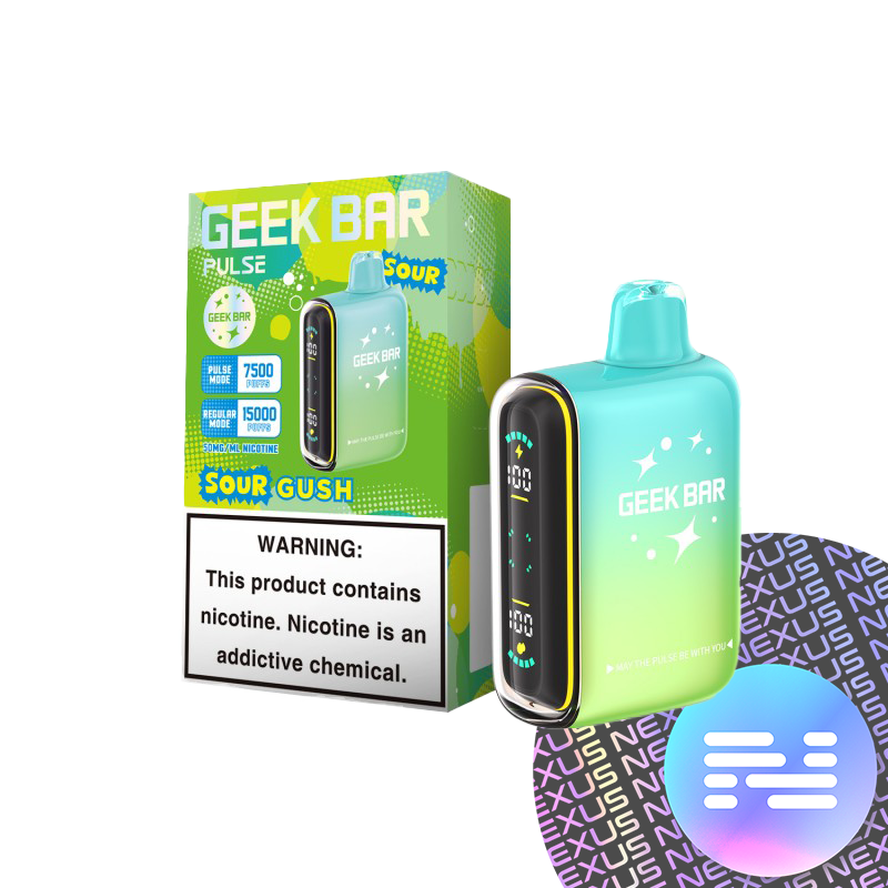 Sour GUSH Geek Bar Pulse Disposable Vape 15000 Puff