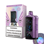 Sour Strawberry Dragon RIA NV30K Disposable Vape by GEEK BAR