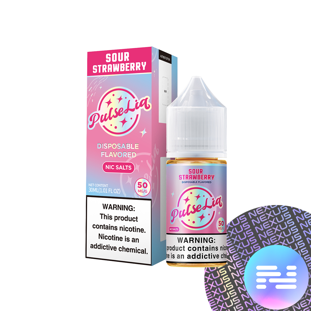 Sour Strawberry PULSE LIQ Salt E-Liquid by GEEK BAR