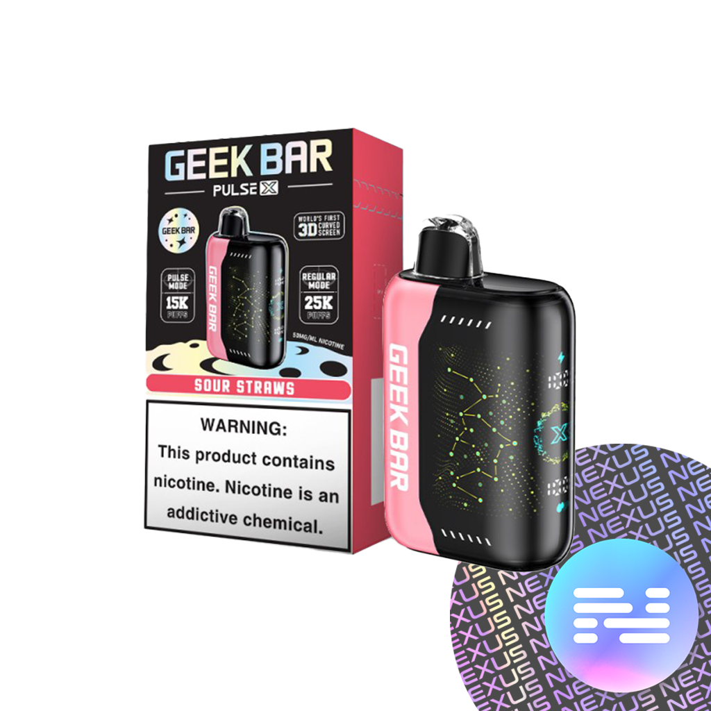 Sour Straws Geek Bar Pulse X 25000 Disposable Vape