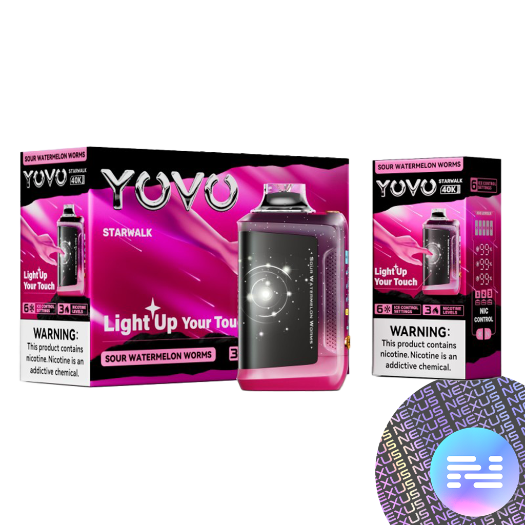 Sour Watermelon Worms YOVO STARWALK 40000 Disposable Vape