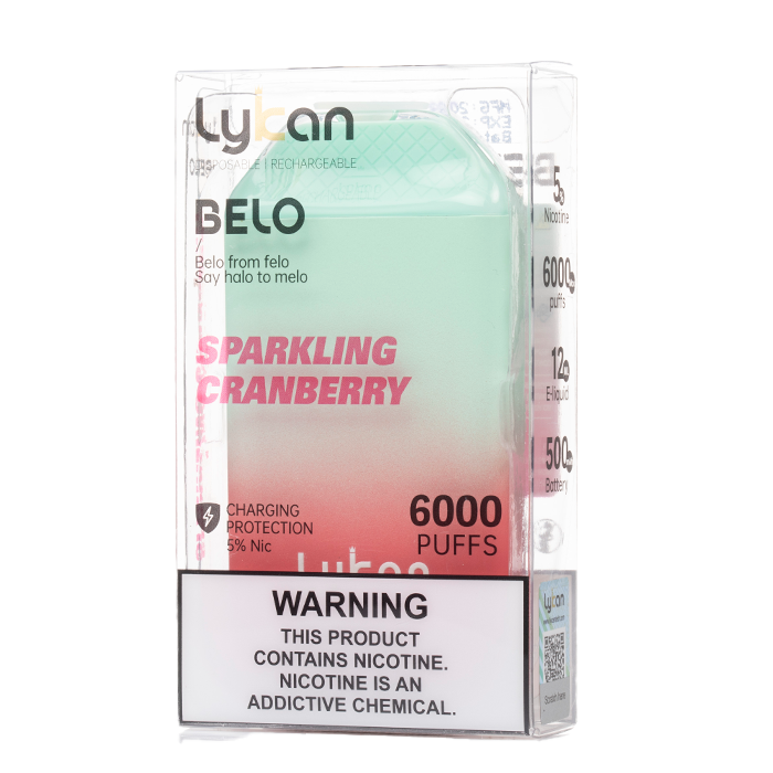Lykcan BELO 6000 5% Nicotine Disposable Vape - Sparkling Cranberry