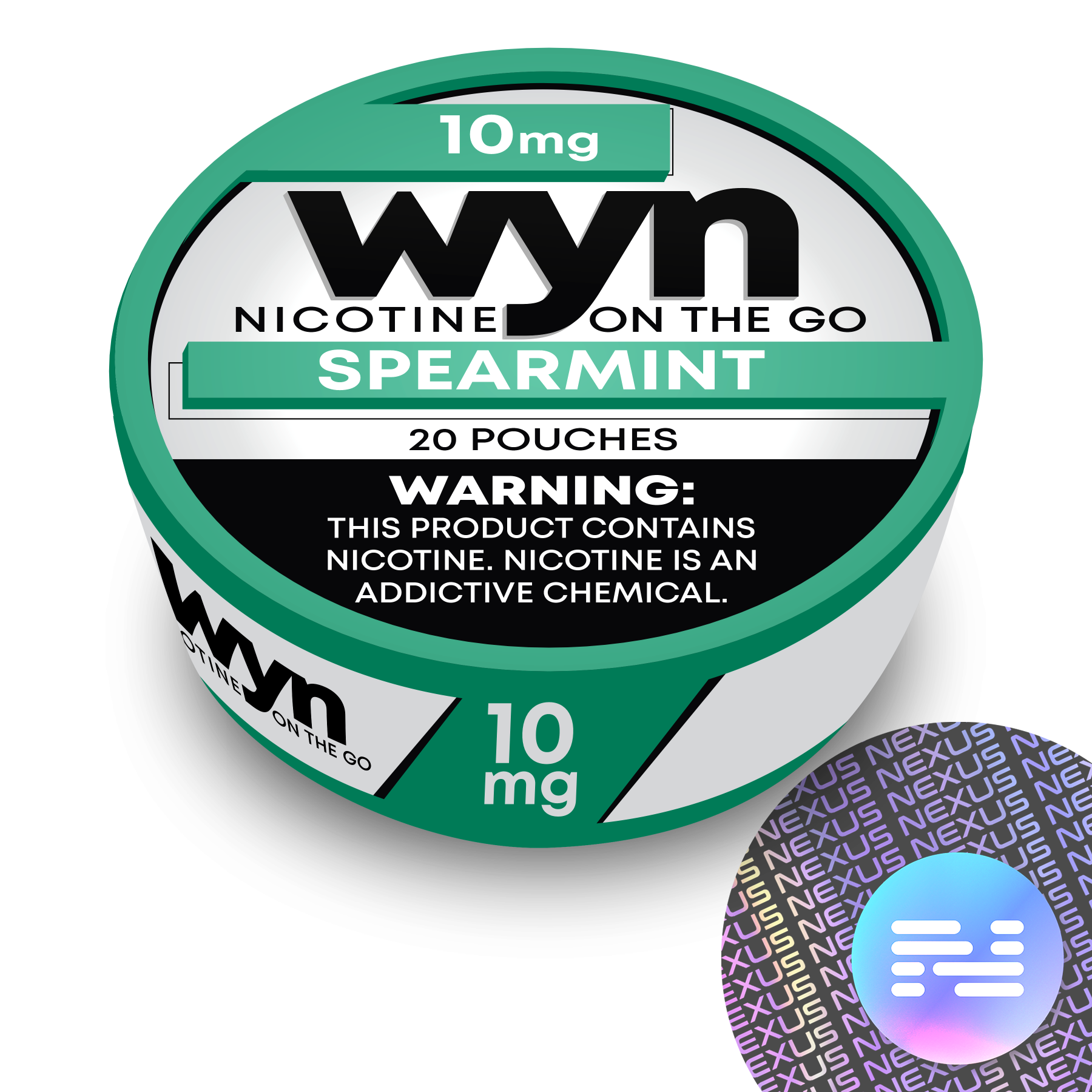 Spearmint WYN Nicotine Pouches 10 MG