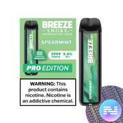 Spearmint Breeze PRO Disposable Vape 2000 Puffs