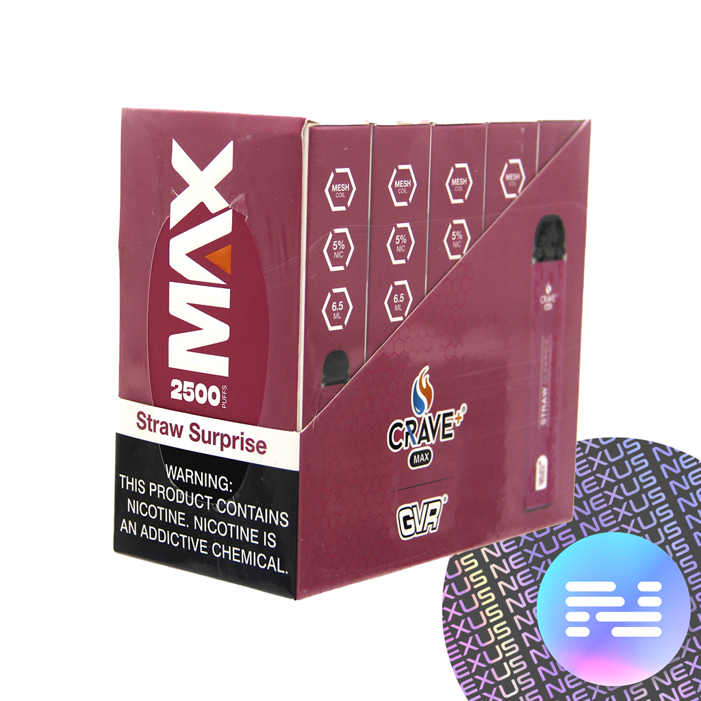 Straw Surprise CRAVE MAX Disposable Vape 2500 Puff