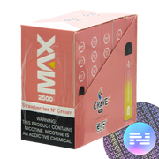 Strawberries N' Cream CRAVE MAX Disposable Vape 2500 Puff