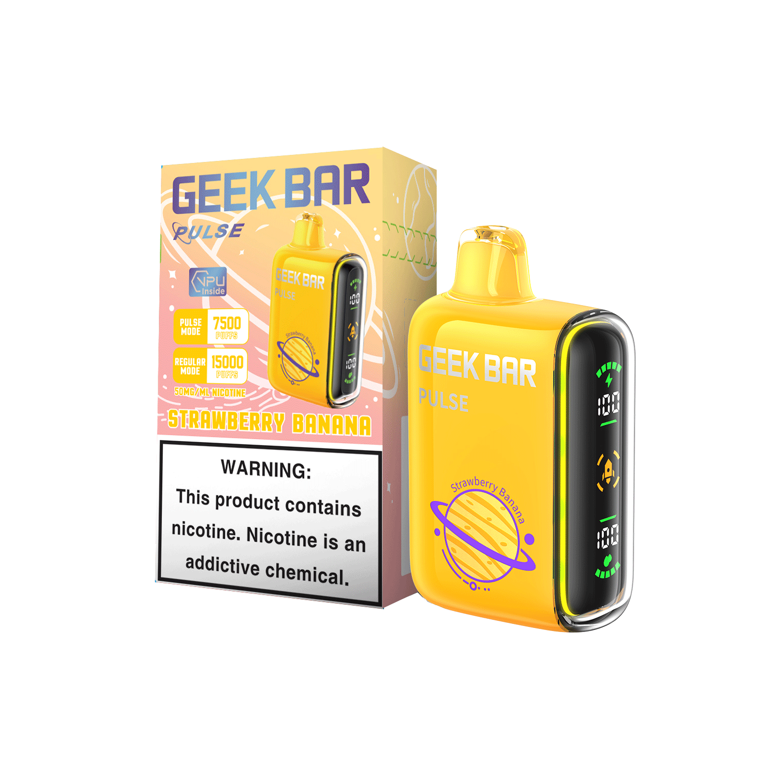 Strawberry Banana Geek Bar Pulse Disposable Vape