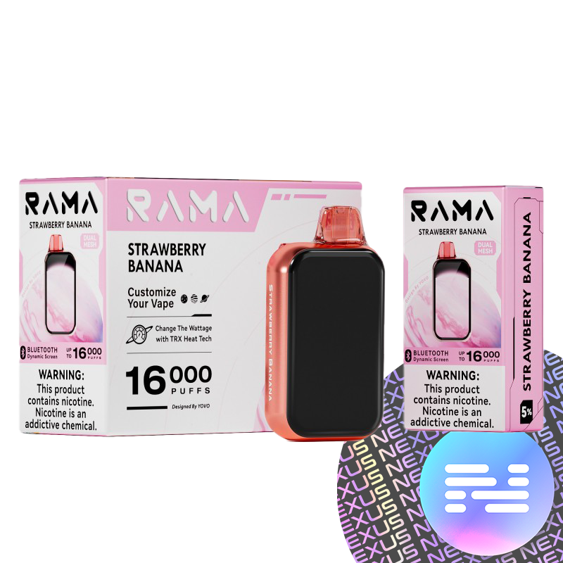 Strawberry Banana RAMA Disposable Vape 16000 Puff