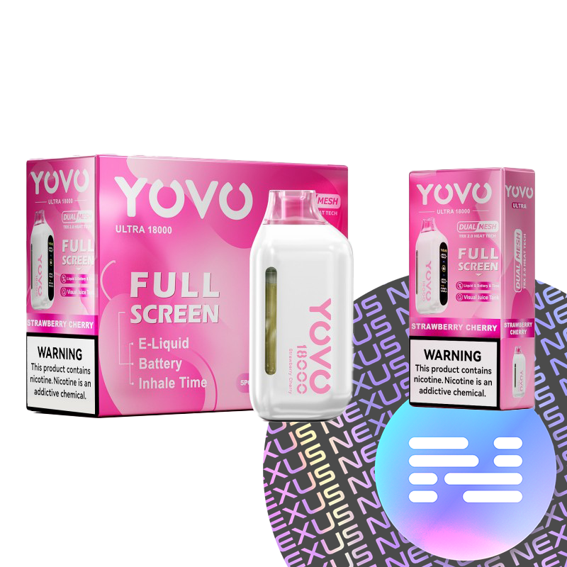 Strawberry Cherry YOVO Ultra 18000 Disposable Vape