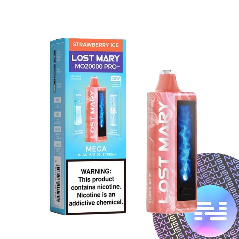 Strawberry Ice Lost Mary MO20000 PRO Disposable Vape