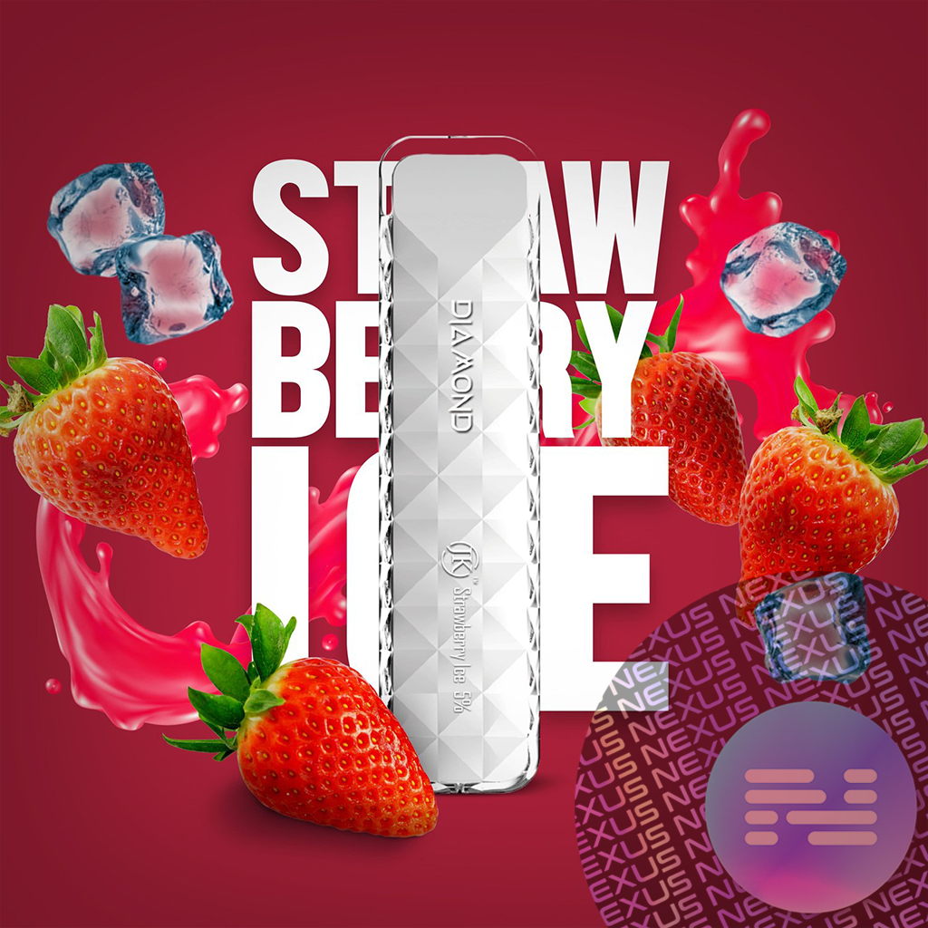 Strawberry Ice Air Bar Diamond Disposable Vape 500 Puff