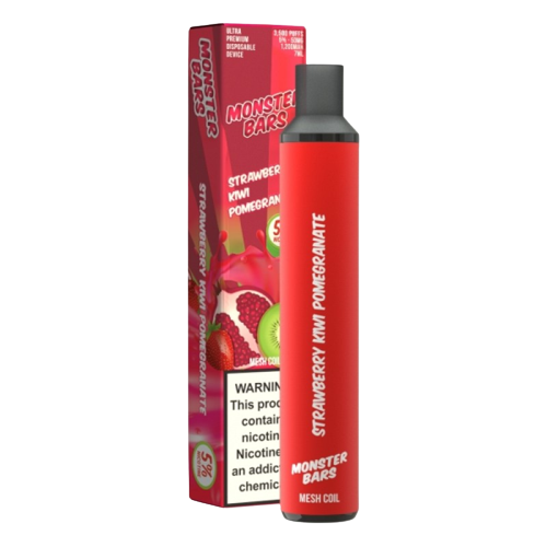 Monster Bar 3500 5% Disposable Non Re-chargeable Vape - Strawberry Kiwi Pomegranate