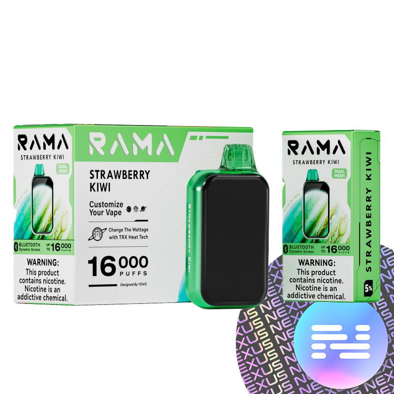 Strawberry Kiwi RAMA Disposable Vape 16000 Puff