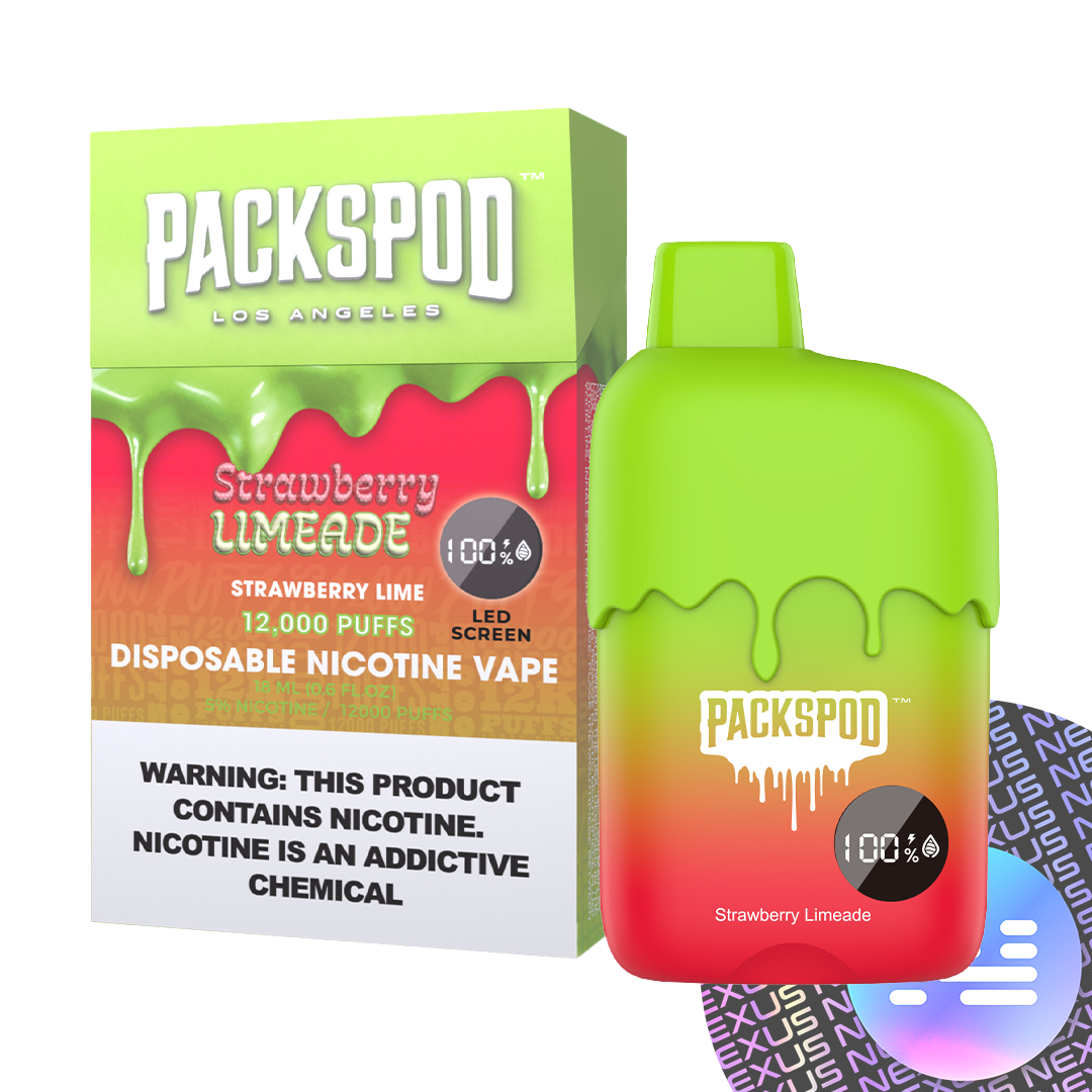 Strawberry Limeade PacksPod 12000 Puff Disposable Vape