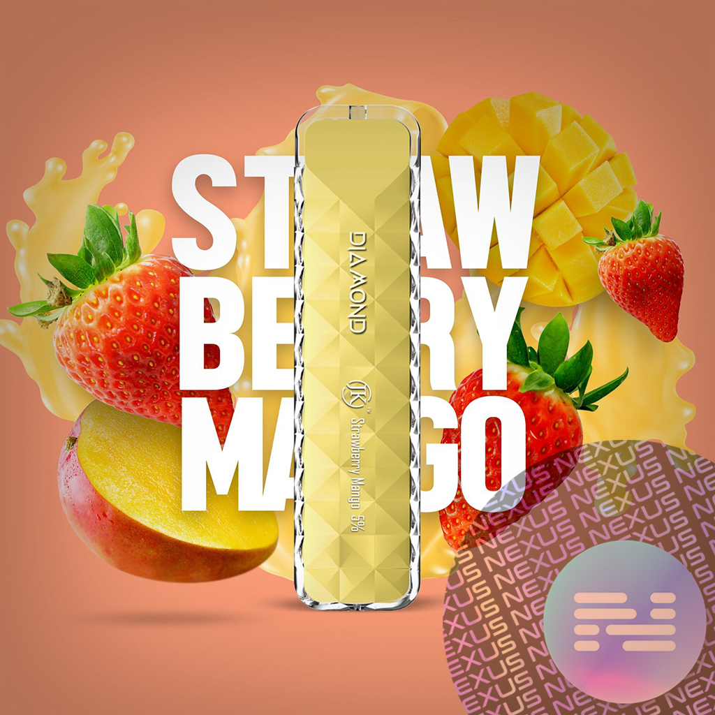 Strawberry Mango Air Bar Diamond Disposable Vape 500 Puff