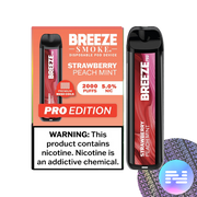 Strawberry Peach Mint Breeze PRO 2000 Disposable Vape