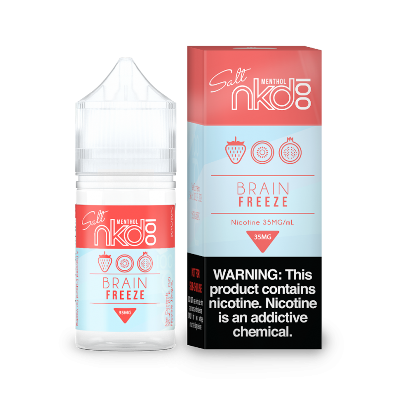 Naked 100 E-Liquid Vape Juice 30 ML - Strawberry Pomegranate (Brain Freeze)