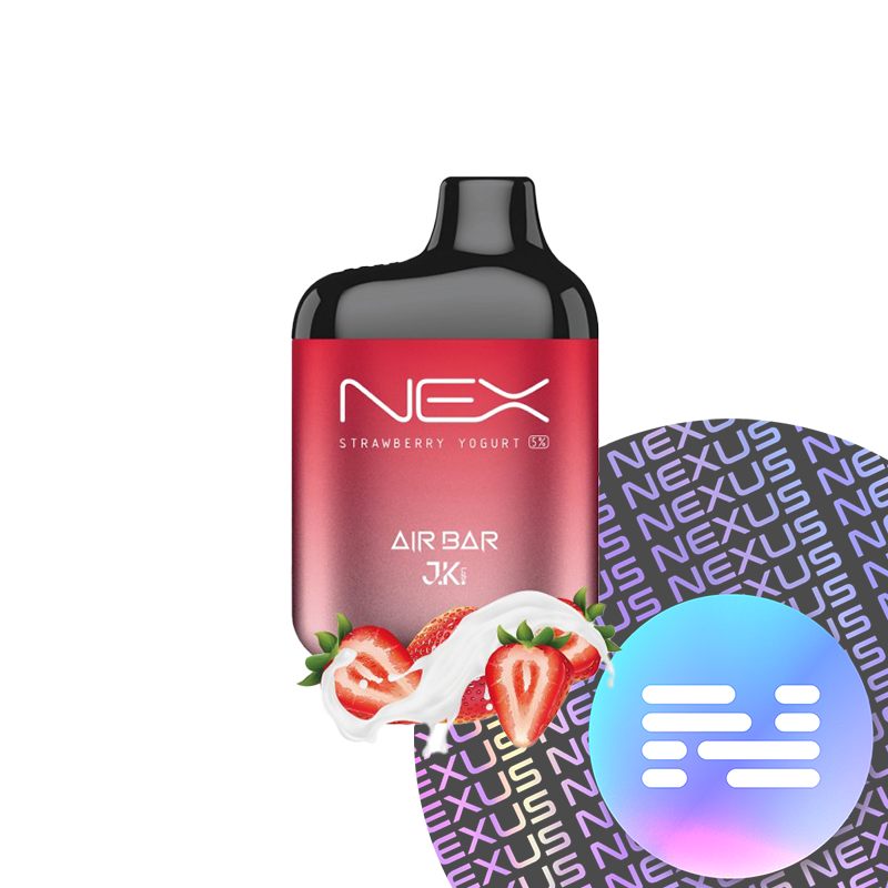 Strawberry Yogurt Air Bar Nex Disposable Vape 6500 Puff