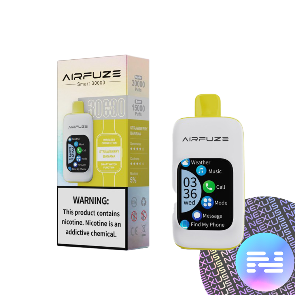 Strawberry Banana Airfuze Smart 30000 Disposable Vape