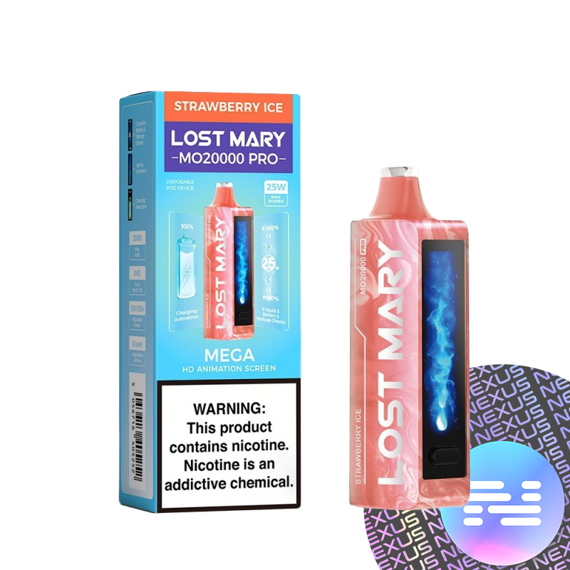 Strawberry Ice Lost Mary MO20000 Pro Disposable Vape